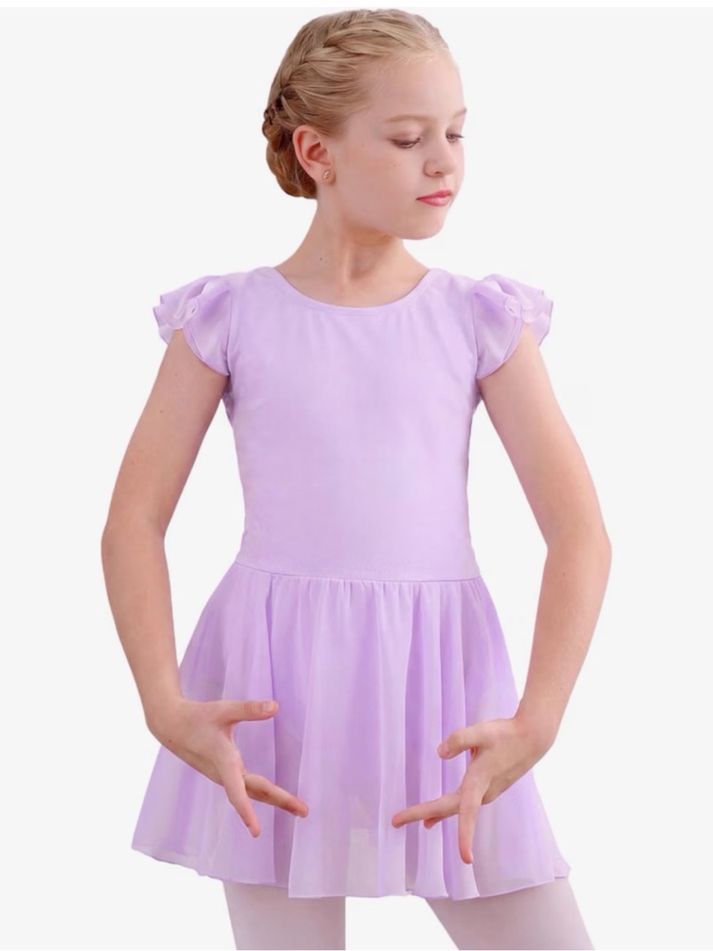 Stelle lavender ballet leotard with skirt
